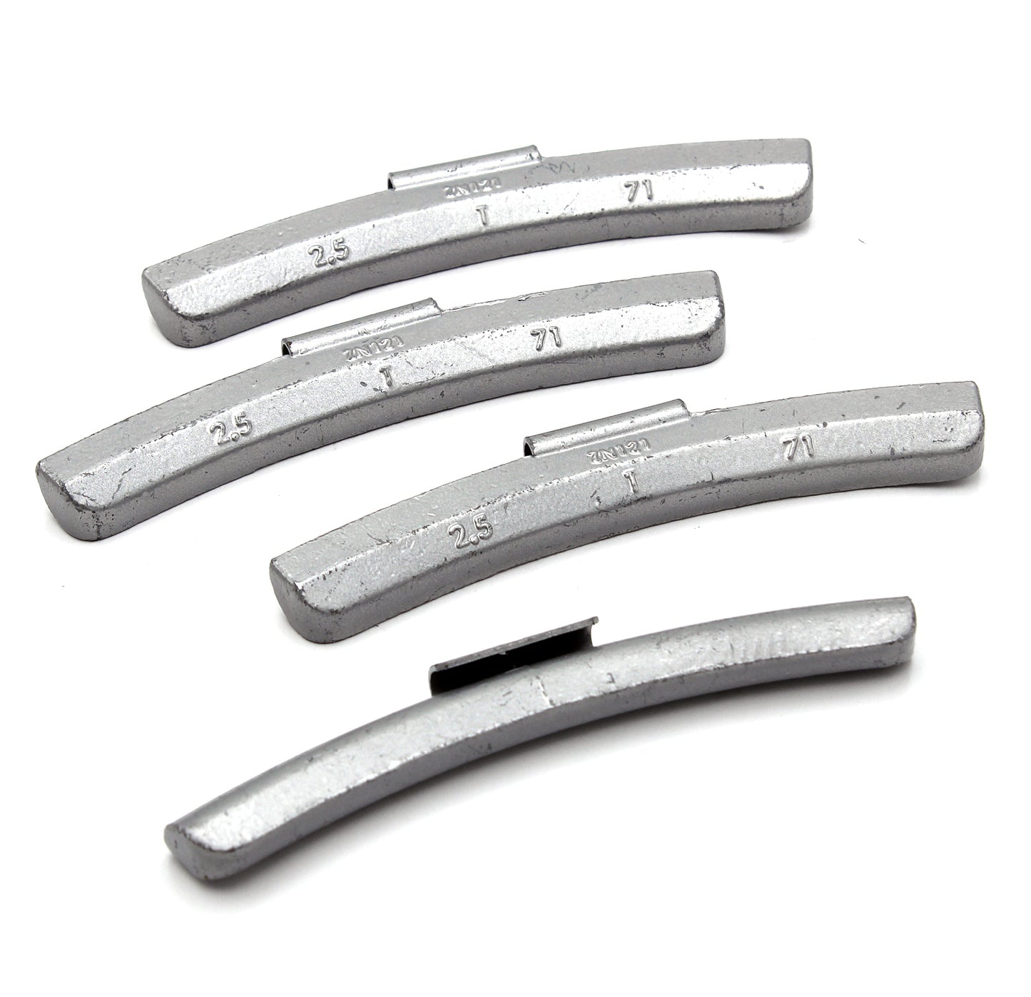 T Series 2.50-oz Rust-Proof Epoxy Coated Zinc Hammer-On Wheel Weights - Box of 25 - a2ztiresupplies