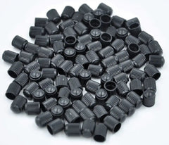 Black Plastic Valve Stem Caps - Universal, Cars, Trucks & Motorcycles, alternate view