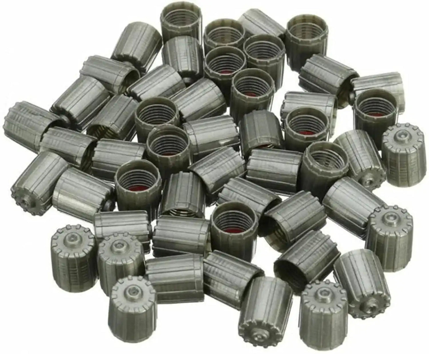 Gray Valve Stem Caps with O-Ring Seal - Universal, Cars, Trucks & Motorcycles, alternate view
