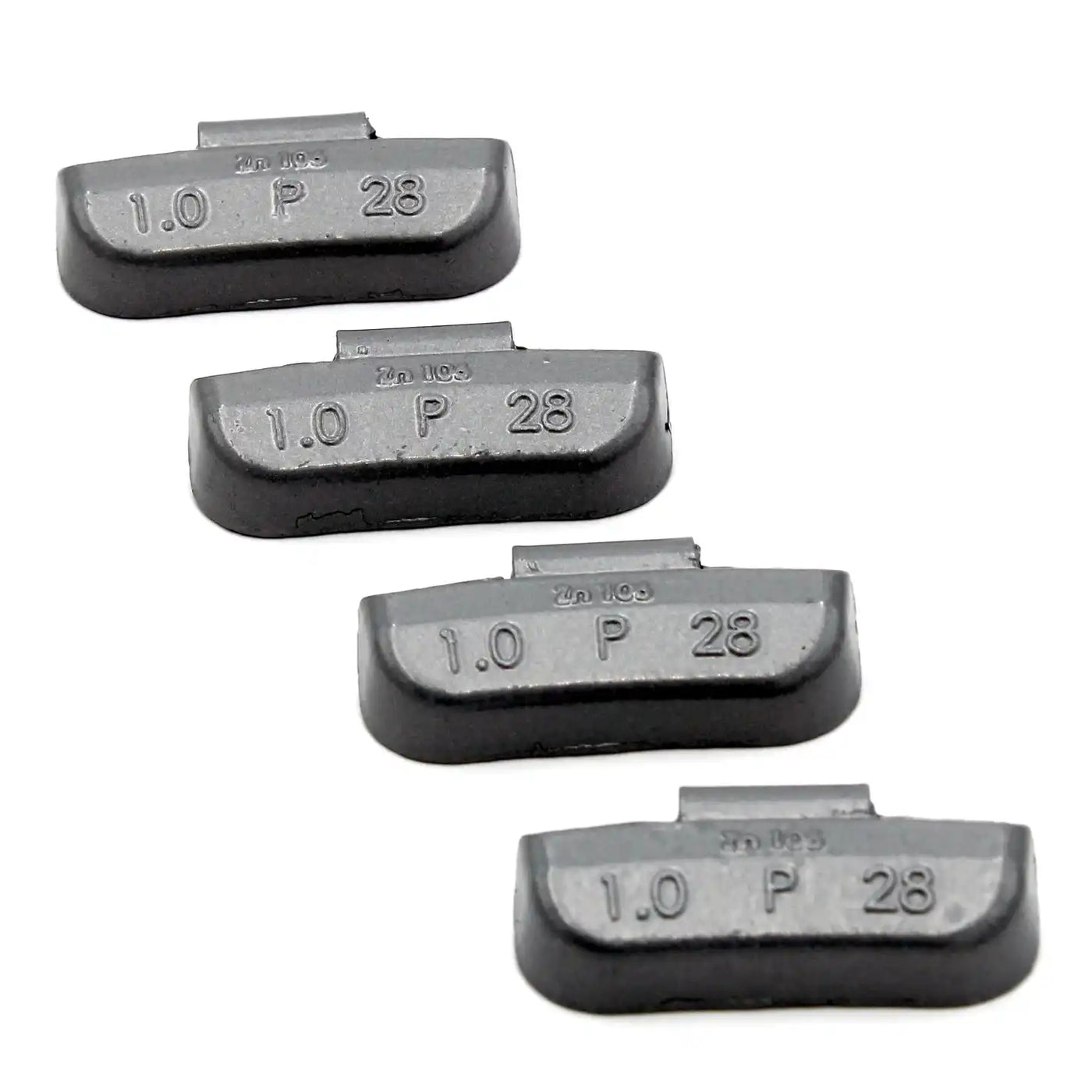 P 1.0oz Zinc Clip on Wheel Weights for Passenger Steel Rims 100 PCS, additional view 4