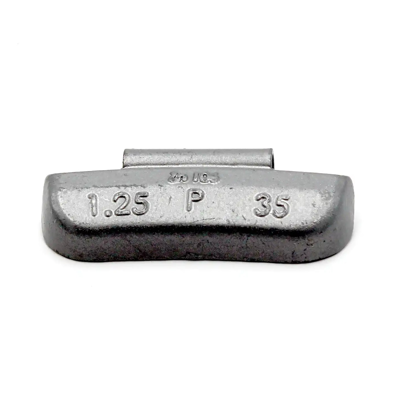 P 1.25oz Zinc Clip on Wheel Weights for Passenger Steel Rims 50 PCS, alternate view