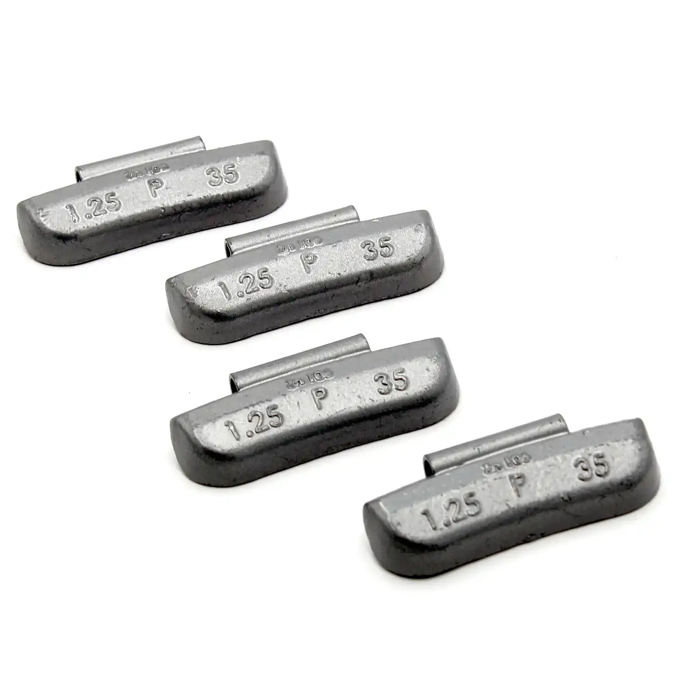 P 1.25oz Zinc Clip on Wheel Weights for Passenger Steel Rims 50 PCS, additional view 4