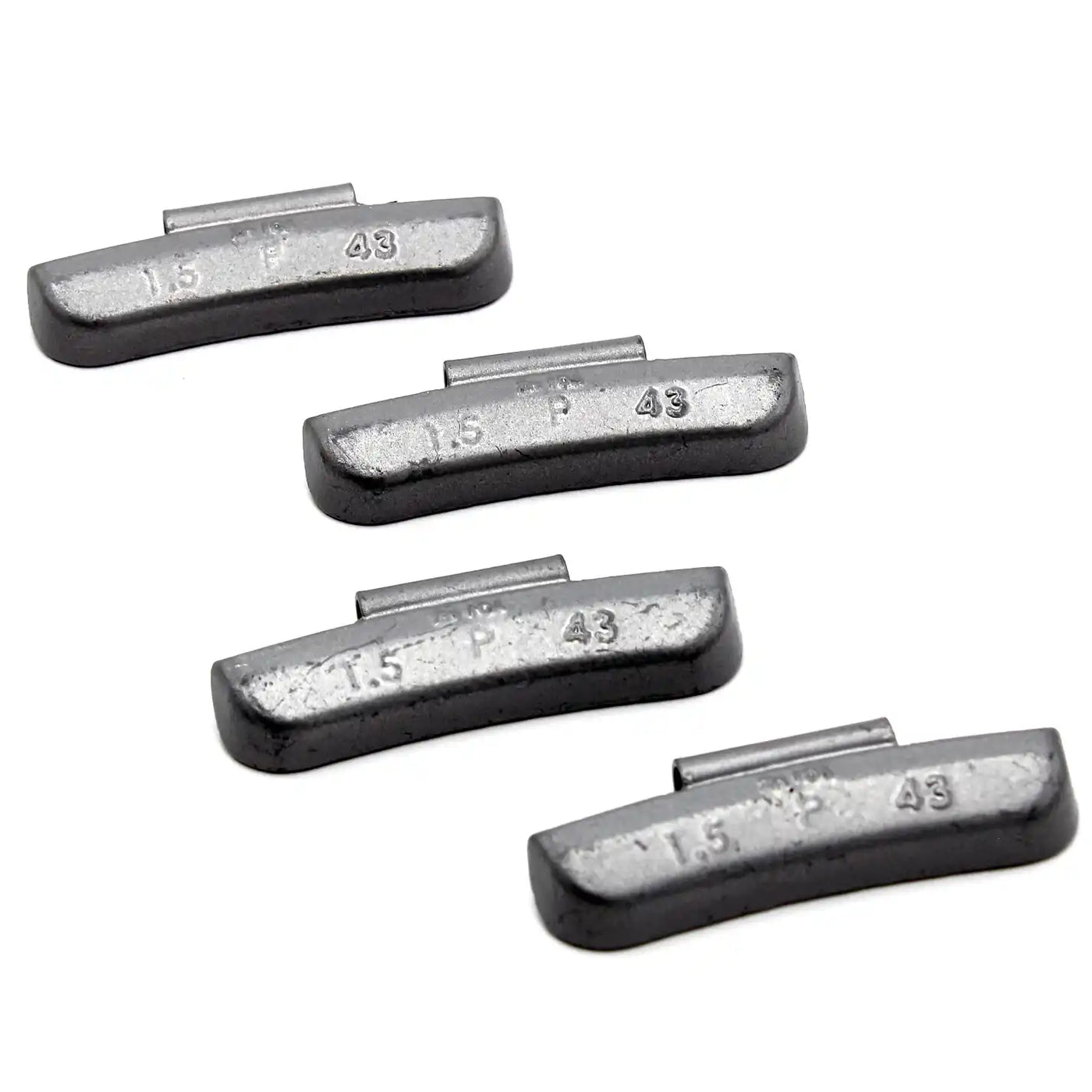 P 1.50oz Zinc Clip on Wheel Weights for Passenger Steel Rims 50 PCS, additional view 4