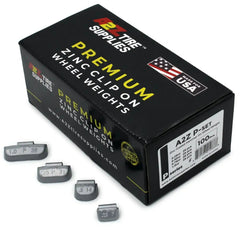 P Zinc Clip on Wheel Weights Assortment 0.25 0.50 0.75 1.0oz for Passenger Steel Rims 100 PCS, additional view 4