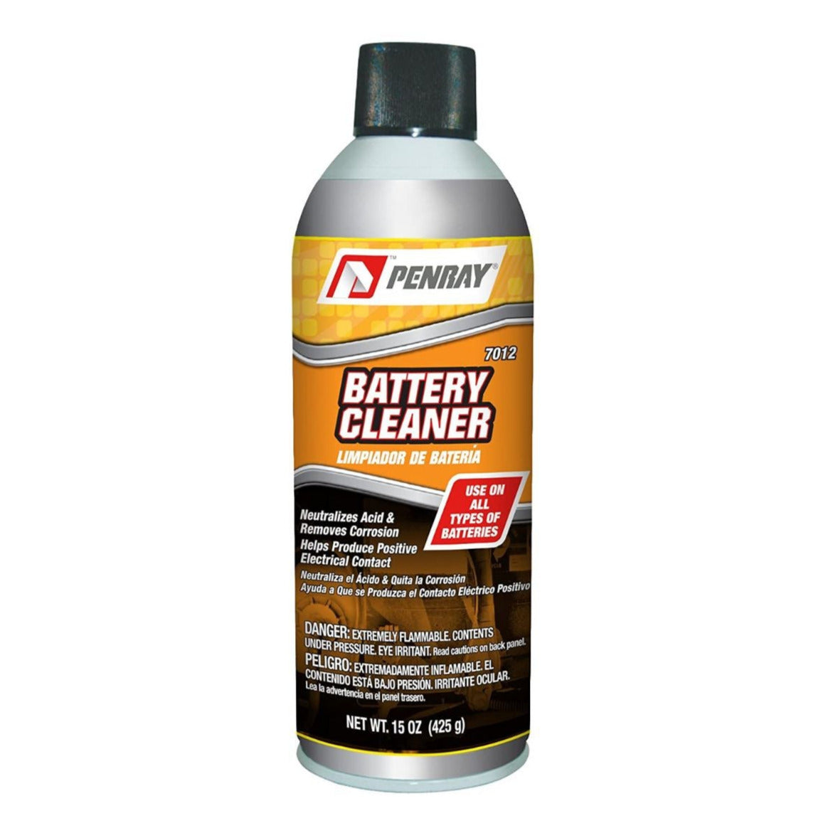 Battery Cleaner (Penray 7012) Battery Acid and Corrosion Neutralizer 15-oz Aresol Can