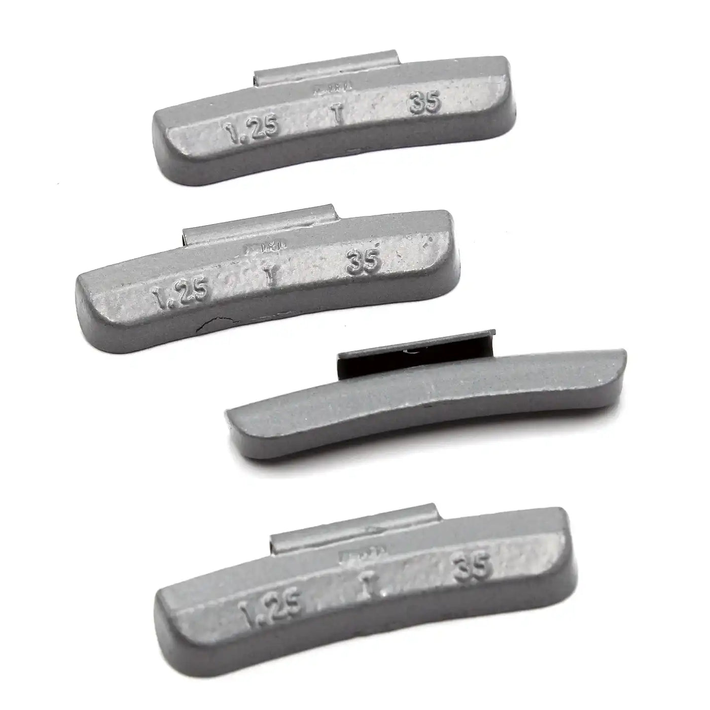 T 1.25oz Zinc Clip on Wheel Weights for SUV Light Truck Steel Rims 50 PCS, additional view 4