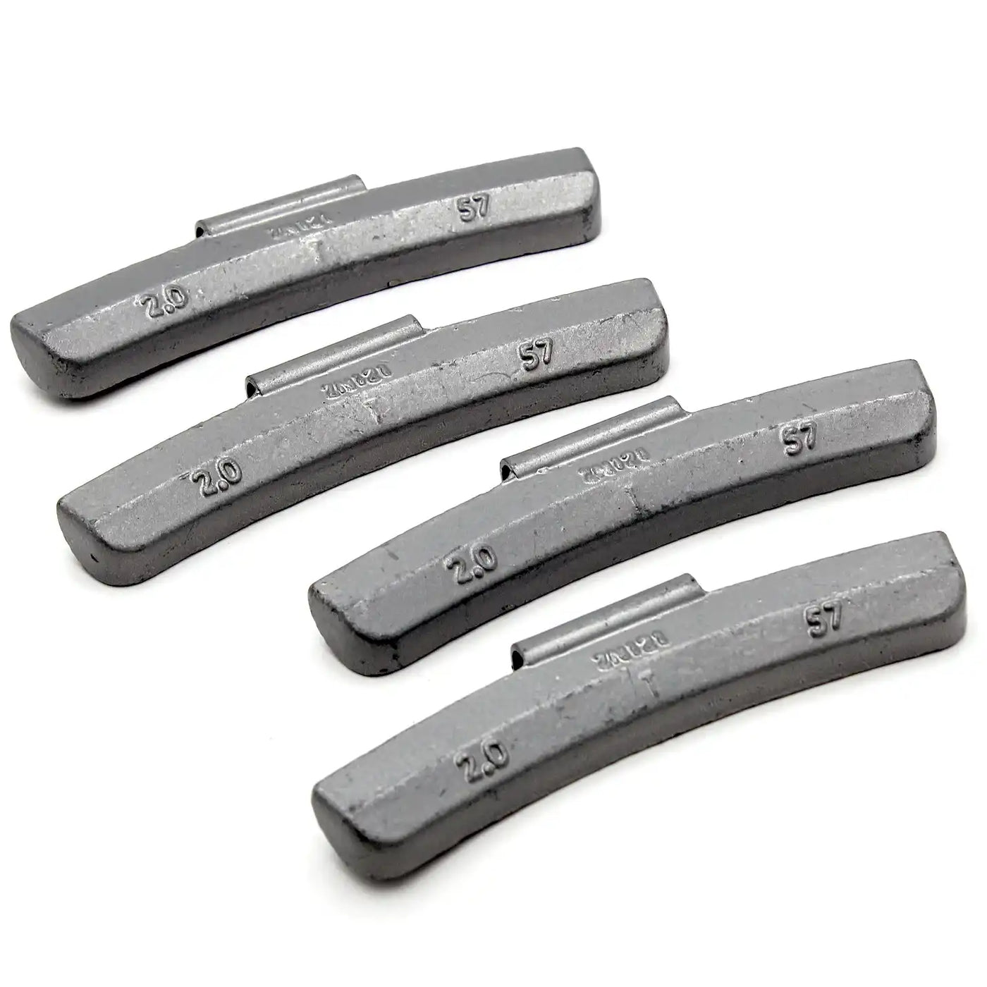 T 2.0oz Zinc Clip on Wheel Weights for SUV Light Truck Steel Rims 25 PCS, additional view 4