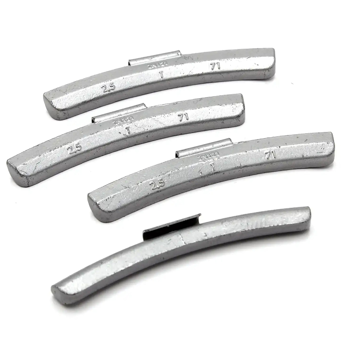T 2.50oz Zinc Clip on Wheel Weights for SUV Light Truck Steel Rims 25 PCS, additional view 4